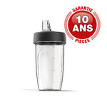 Nutri-Blender - 2 bols nomades tritan 600ml - 2 couvercles + 10 ans garantie - l